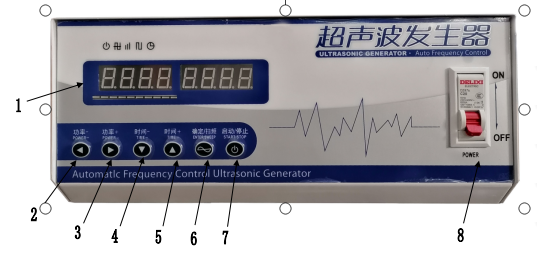 超声波发生器面板功能说明